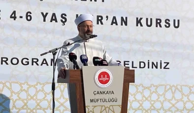 Diyanet İşleri Başkanı Ali Erbaş, 4-6 yaş Kur’an kurslarının artışını açıkladı