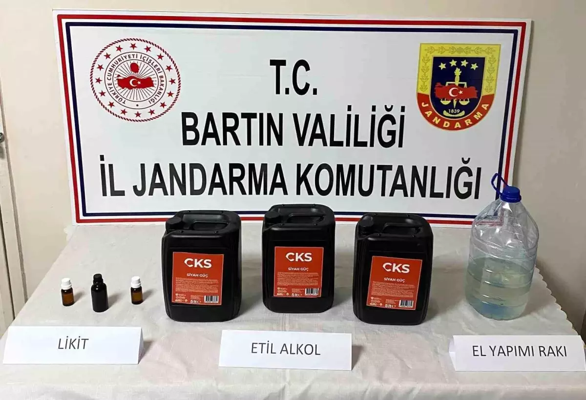 Bartın’da 15 Litre Etil Alkol Ele Geçirildi